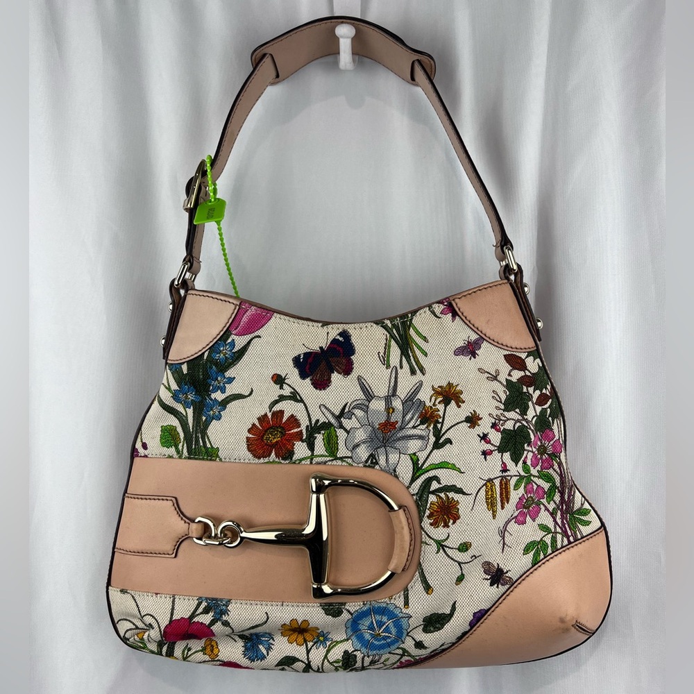Gucci Flora Hasler Horsebit Hobo